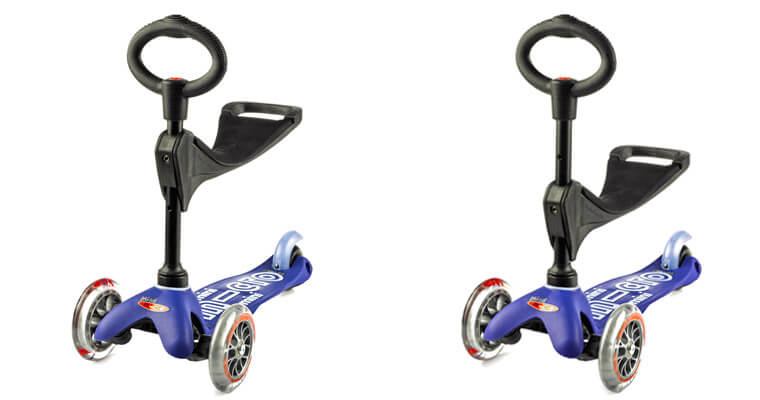 Micro® Mini 3en1 Deluxe. Patinete evolutivo 3 Ruedas, 1,5-5 años, Manillar  Regulable 48-68cm, Asiento de Aprendizaje.