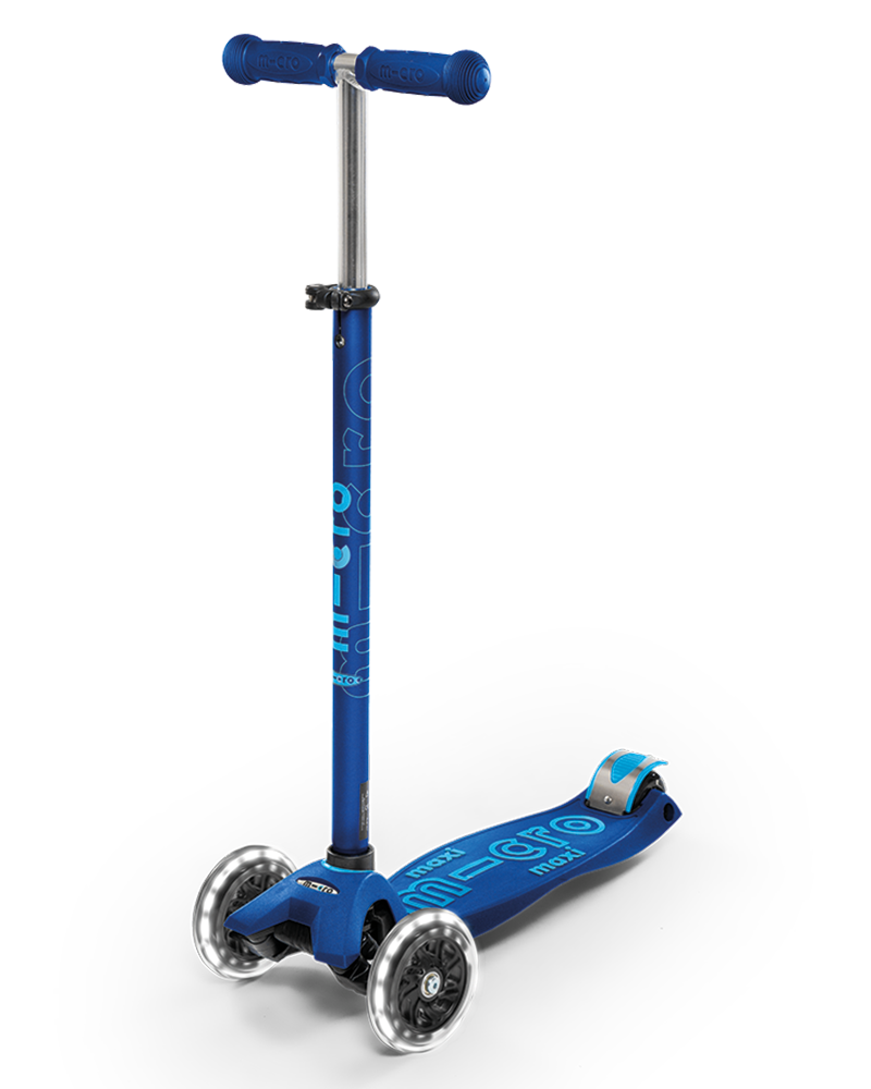 Patinete infantil Micro maxi Deluxe Led azul caribe :: Micro